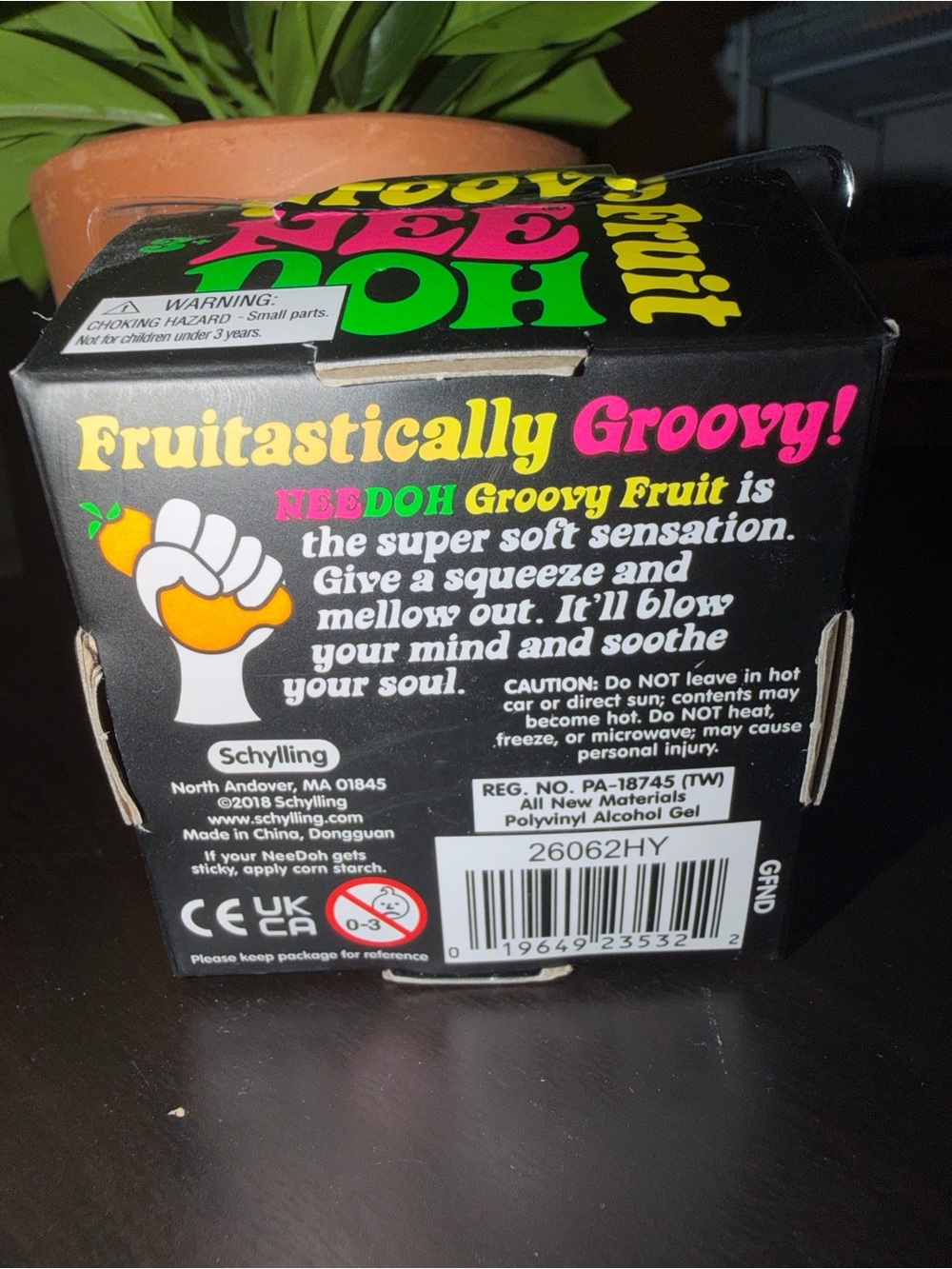 Schylling Groovy NeeDoh Fruit Squeeze Orange Strawberry & Banana Authentic - Picture 5 of 6